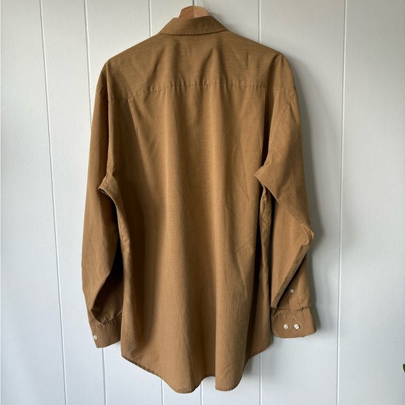 Christian Dior Vintage Men's Tan Button Down Shirt - Picture 5 of 8